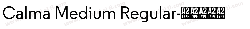 Calma Medium Regular字体转换